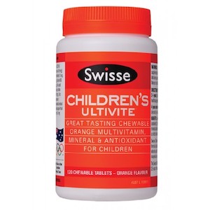 Internet only: Swisse Children's Ultivite Chewable 120 Tablets