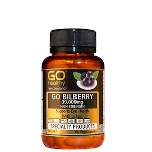 Internet only: GO Healthy GO Bilberry 30,000mg 60 Capsules