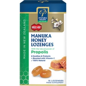 Internet only: Manuka Health MGO 400+ Manuka Honey Lozenges with Propolis 15 Lozenges