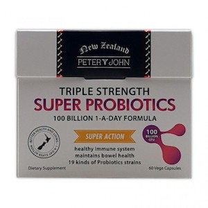 Internet only: Peter & John Triple Strength Super Probiotics 60 Capsules