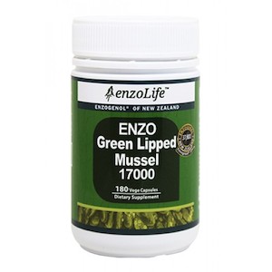 EnzoLife Enzo Green Lipped Mussel 17000 180 Vege Capsules