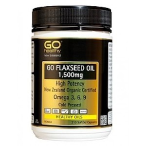 Internet only: GO Healthy Go Flaxseed Oil 1,500mg 210 Capsules