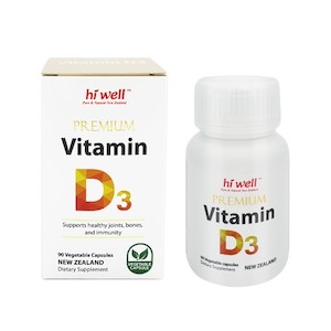 Hi Well Vitamin D3 90 Vegetable Capsules