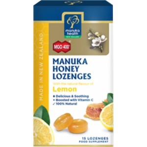 Manuka Health MGO 400+ Manuka Honey Lozenges with Lemon 65g