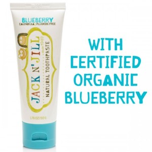 Internet only: Jack N Jill Natural Toothpaste 50g- Blueberry Flavour