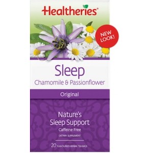 Internet only: Healtheries Sleep Chamomile & Passionflower 20 tea bags