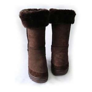 Jenny's Patch Sheepskin Boots