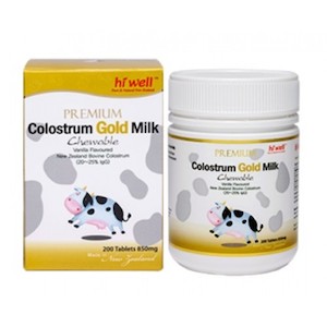 Hi Well Premium Colostrum Gold Milk 850mg 200 Tablets