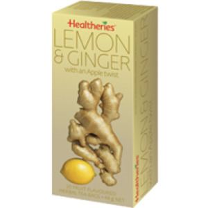 Healtheries Lemon & Ginger Tea 20 tea bags