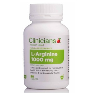 Clinicians L-Arginine 1000mg 90 Tablets