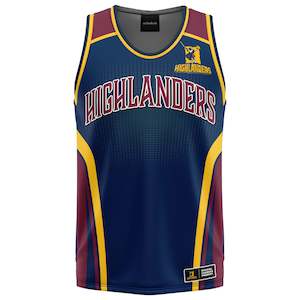 NZ Highlanders 'Hoops' Basketball Singlet - Youth