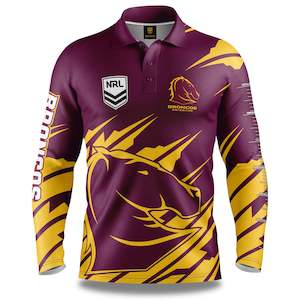 Clothing wholesaling: NRL Broncos 'Ignition' Fishing Shirt - Adult