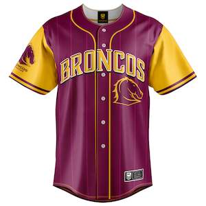 NRL Broncos 'Slugger' Baseball Shirt