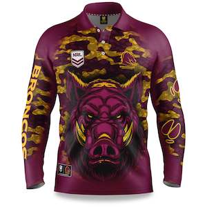 NRL Broncos "Razorback" Shirts - Adult