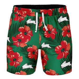 NRL Rabbitohs 'Aloha' Volley Swim Shorts