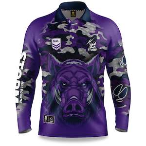 NRL Storm "Razorback" Outback Shirts - Adult