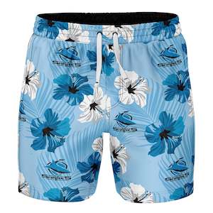 NRL Sharks 'Aloha' Volley Swim Shorts