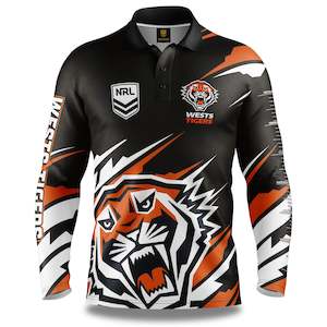 NRL West Tigers 'Ignition' Fishing Shirt - Adult