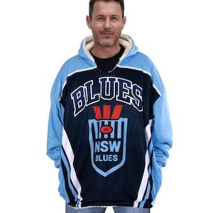 NSW Blues Oversized Fleece Hoodie - Adult