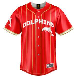 NRL Dolphins 'Slugger' Baseball Shirt