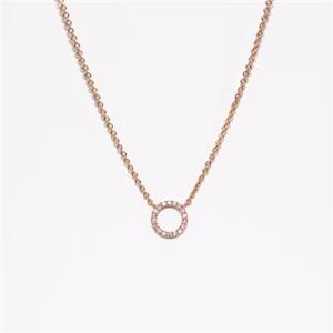 9ct Yellow Gold Circle Necklace