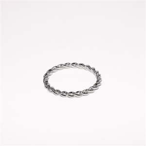 Jewellery manufacturing: Sterling Silver Twist Ring