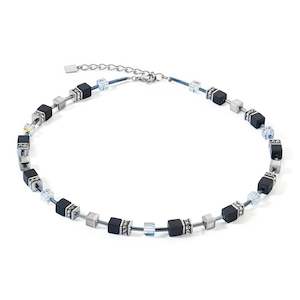 Coeur De Lion Geo Cube Black Onyx Necklace