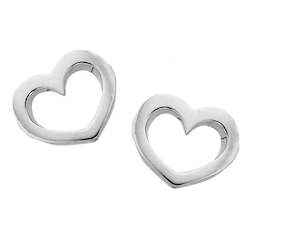 Karen Walker Stg Mini Heart Studs