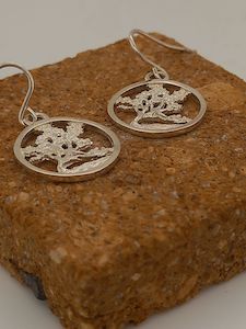 Wanaka Tree Silver Drop Earrings