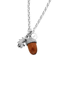 Karen Walker Acorn with Wood Pendant