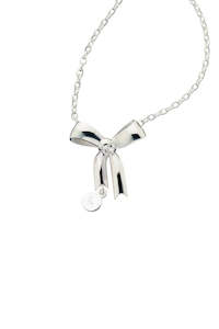 Karen Walker Stg Large Bow Necklace