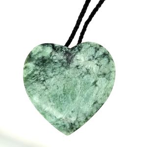 Jewellery manufacturing: NZ Greenstone Large Heart pendant