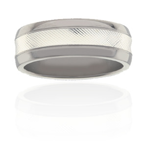 Titanium Sterling Silver Ring