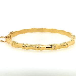 Jewellery manufacturing: Gold Bamboo Bangle