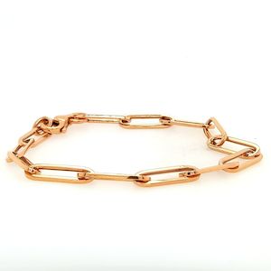 Rose Gold Paperclip Bracelet