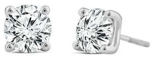 18ct White Gold 2.0 carat Lab Grown Diamond Studs