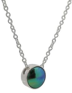 Blue Pearl Sterling Silver Sunrise Necklace