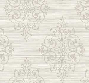 WHITE ON WHITE Wallpaper Pattern No OY34906