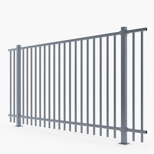 Mercury Aluminium Raking Fence Panel