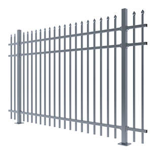 Mercury Aluminium Raking Security Fence Panel