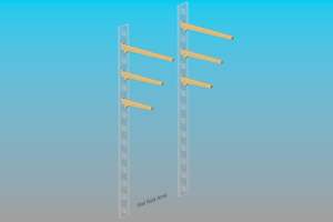 Ply Wall Rack Arm (pair)