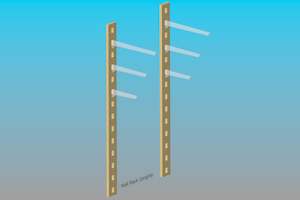 Ply Wall Rack Upright (pair)