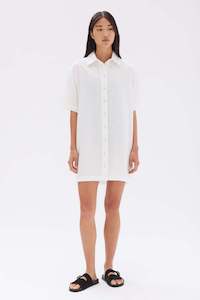 Louise Linen Mini Shirt Dress