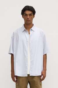 Alec Poplin Stripe Short Sleeve Shirt