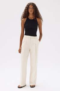 Clothing: Simone Cotton Linen Blend Pant