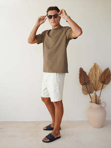 Clothing wholesaling: Heavy Tee - Khaki