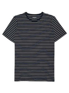 Bound Daily Tee - Navy Stripe