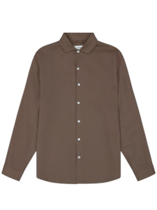 Essential Linen Shirt - Chocolate