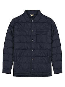 Quilted Shacket - Navy