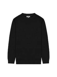 Cotton Silk Crew - Black